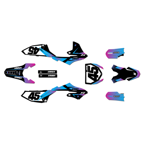 yamaha yz65 graphics kit 2018-2026 division series fade