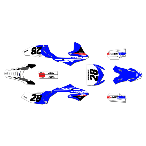 yamaha yz65 graphics kit 2018-2026 factory series blue
