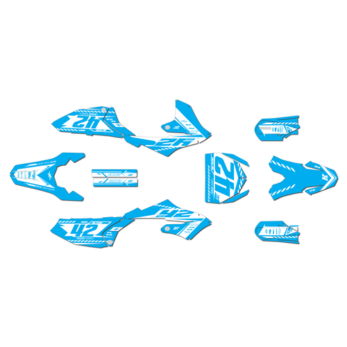 yamaha yz65 graphics kit 2018-2026 lethal series cyan