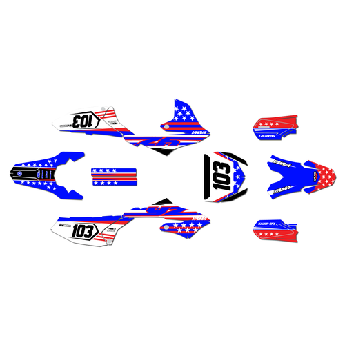 yamaha yz65 graphics kit 2018-2026 usa series blue