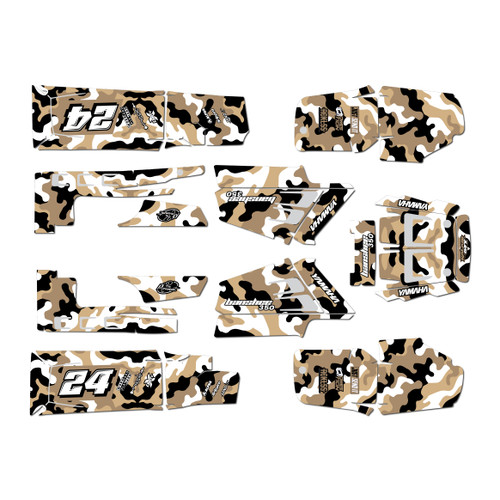 yamaha banshee350 graphics kit 1987-2012 invasion series tan