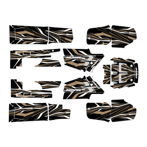 yamaha banshee350 graphics kit 1987-2012 prime series tan