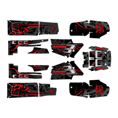 yamaha banshee350 graphics kit 1987-2012 revolt series red