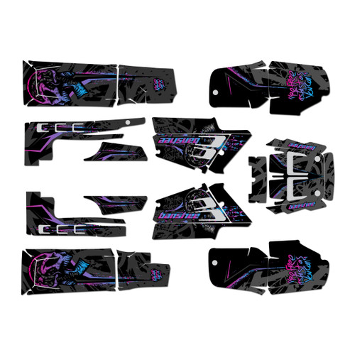 yamaha banshee350 graphics kit 1987-2012 revolt series magenta