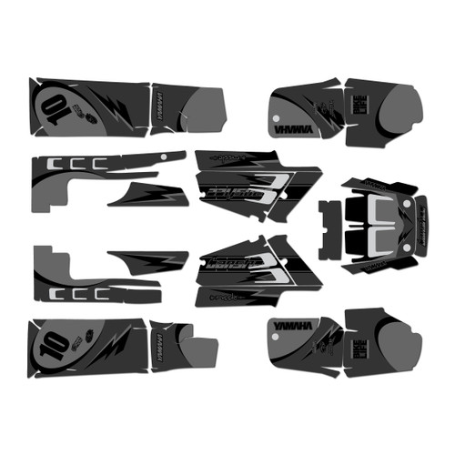 yamaha banshee350 graphics kit 1987-2012 speed series smoke