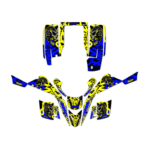 yamaha yfs200 graphics kit 1988-2006 revolt series yellow