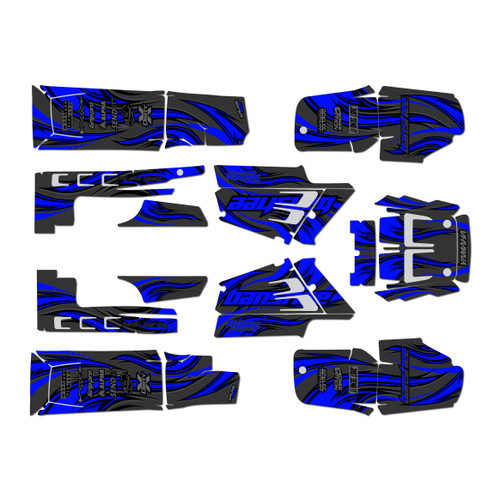 yamaha banshee350 graphics kit 1987-2012 swift series blue-shift