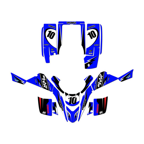 yamaha yfs200 graphics kit 1988-2006 speed series blue