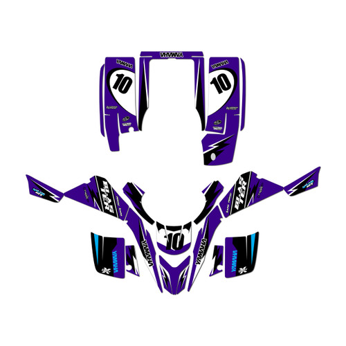 yamaha yfs200 graphics kit 1988-2006 speed series purple
