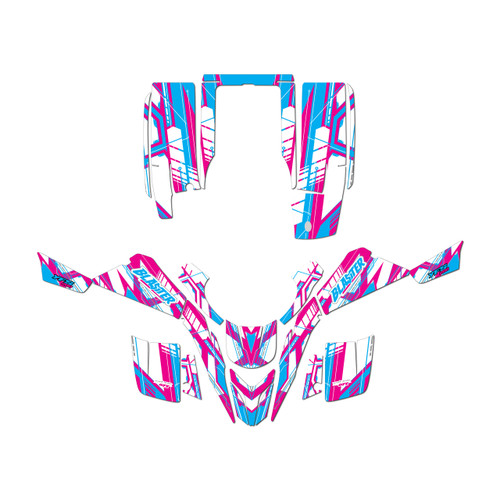 yamaha yfs200 graphics kit 1988-2006 swift series magenta