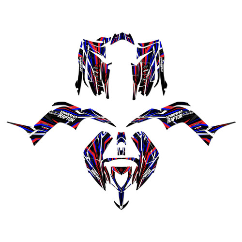 yamaha raptor90 graphics kit 2016-2026 prime series red