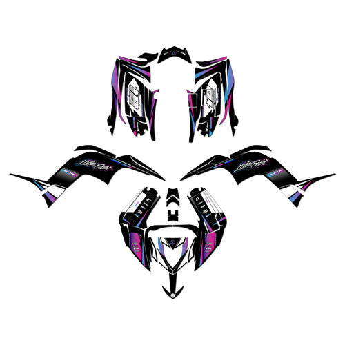 yamaha raptor90 graphics kit 2016-2026 rebel series magenta