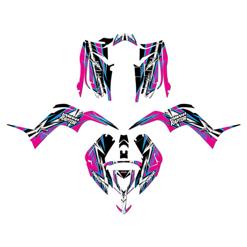 yamaha raptor90 graphics kit 2016-2026 shred series magenta