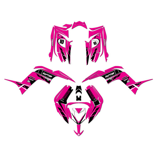 yamaha raptor110 graphics kit 2024-2026 speed series magenta