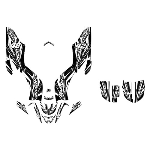 yamaha raptor125 graphics kit all years prime series white