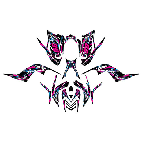 yamaha raptor700 graphics kit 2006-2012 prime series magenta