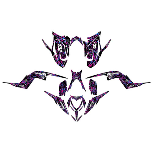 yamaha raptor700 graphics kit 2013-2026 core series magenta
