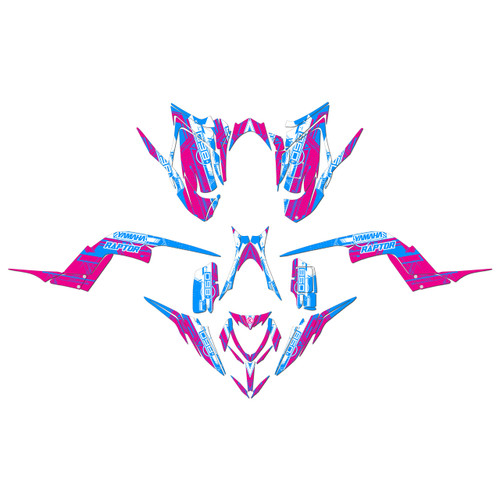 yamaha raptor700 graphics kit 2013-2026 future series magenta