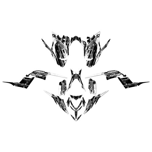 yamaha raptor700 graphics kit 2013-2026 future series white
