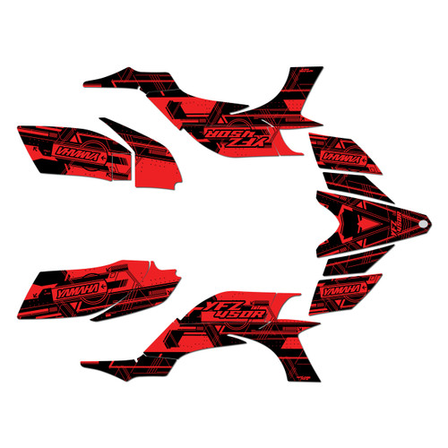 yamaha yfz450 graphics kit 2004-2008 future series red-shift