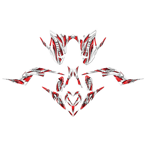 yamaha raptor700 graphics kit 2013-2026 swift series red