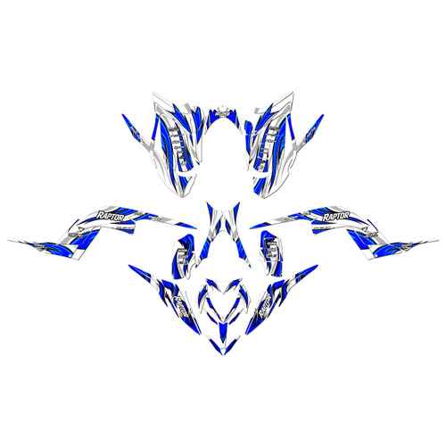 yamaha raptor700 graphics kit 2013-2026 swift series blue