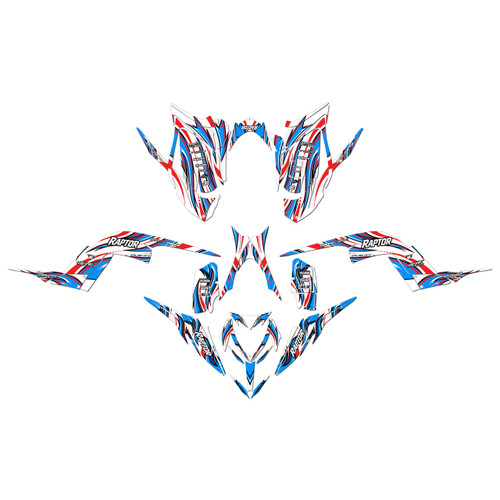 yamaha raptor700 graphics kit 2013-2026 swift series cyan