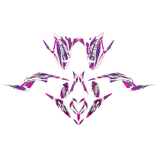 yamaha raptor700 graphics kit 2013-2026 swift series magenta