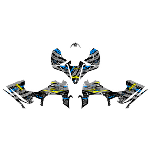 yamaha yfz450r graphics kit 2014-2026 crusher series yellow