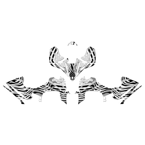 yamaha yfz450r graphics kit 2014-2026 patriot series white