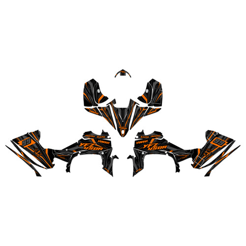 yamaha yfz450r graphics kit 2014-2026 prime series orange-shift