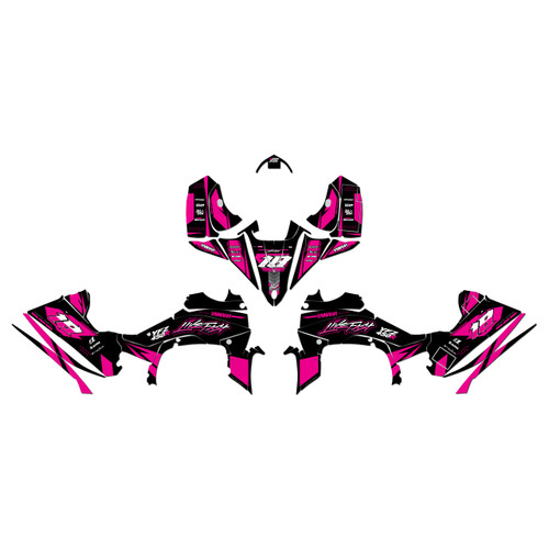 yamaha yfz450r graphics kit 2014-2026 rebel series magenta