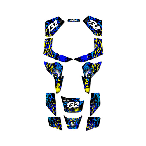 suzuki lt80 graphics kit all years core series blue