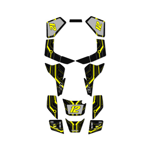 suzuki lt80 graphics kit all years electron series yellow