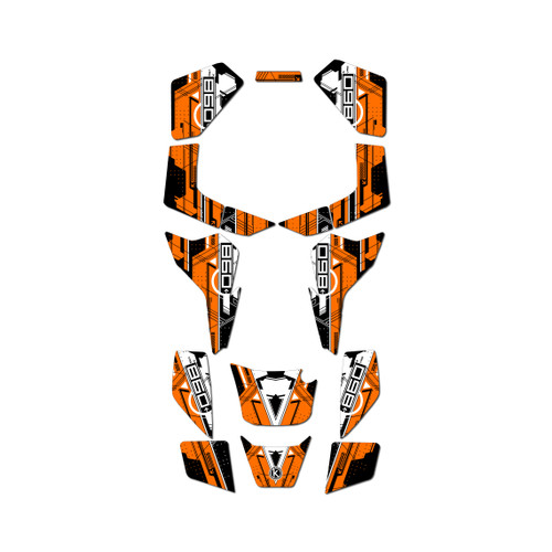 suzuki lt80 graphics kit all years future series orange