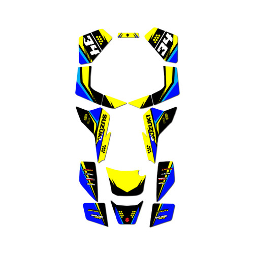suzuki lt80 graphics kit all years icon series yellow