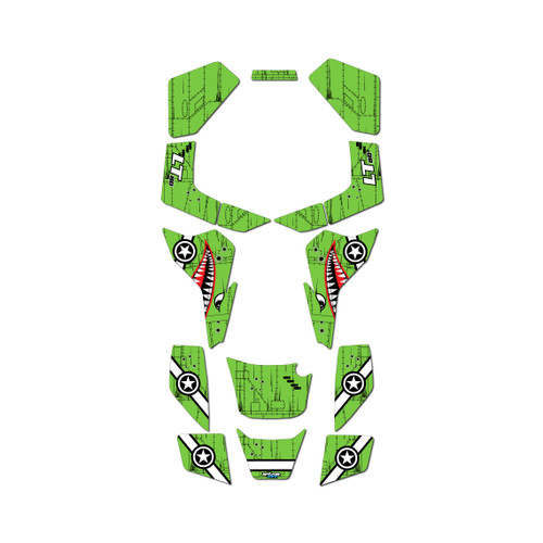 suzuki lt80 graphics kit all years predator series green