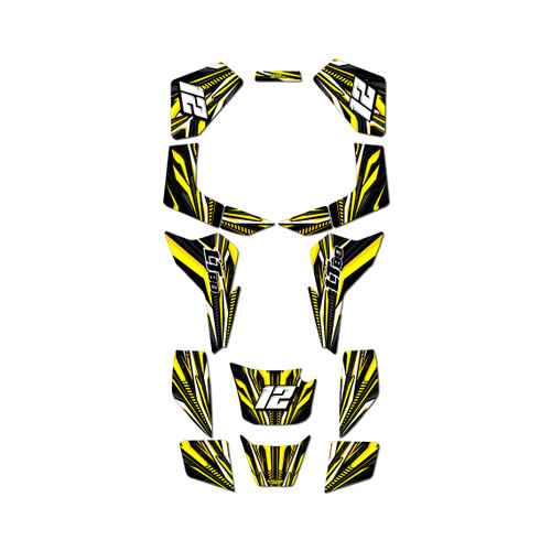 suzuki lt80 graphics kit all years prime series yellow