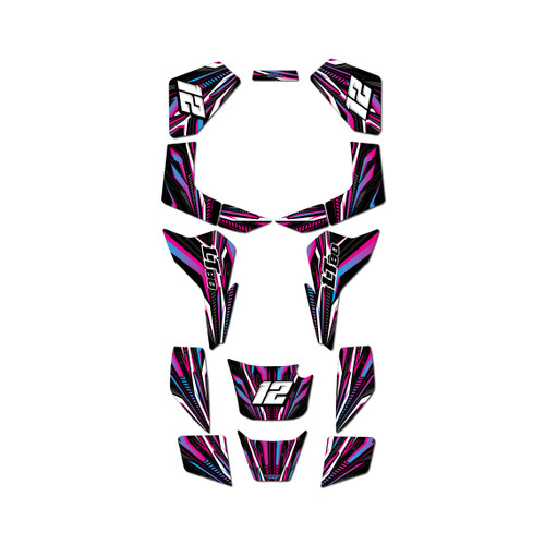 suzuki lt80 graphics kit all years prime series magenta