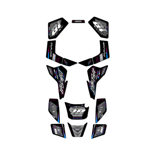 suzuki lt80 graphics kit all years rebel series magenta