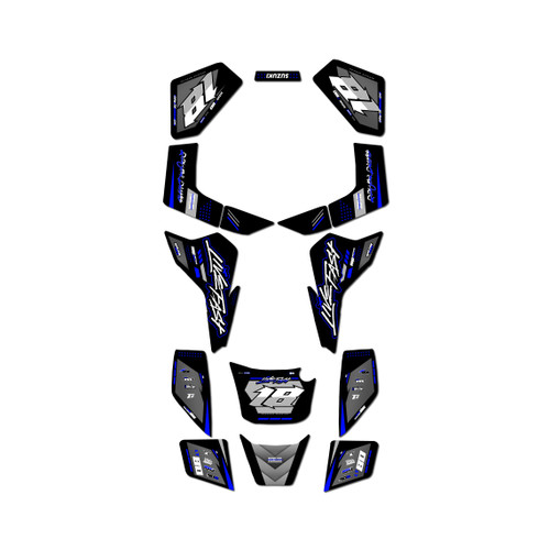 suzuki lt80 graphics kit all years rebel series blue