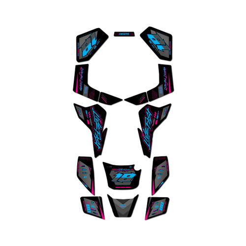 suzuki lt80 graphics kit all years rebel series magenta