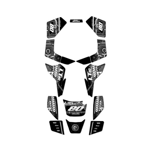 suzuki lt80 graphics kit all years rift series white