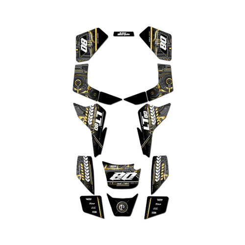 suzuki lt80 graphics kit all years rift series gold