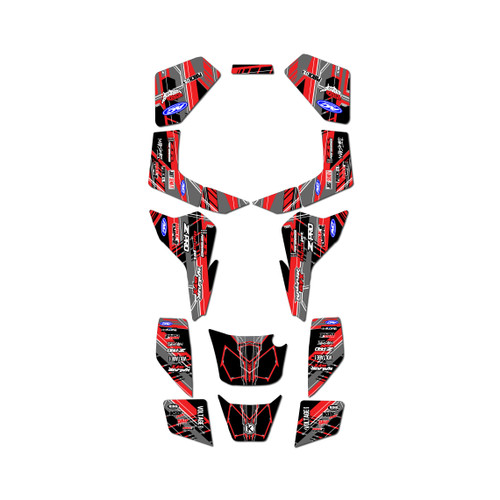 suzuki lt80 graphics kit all years swift series red