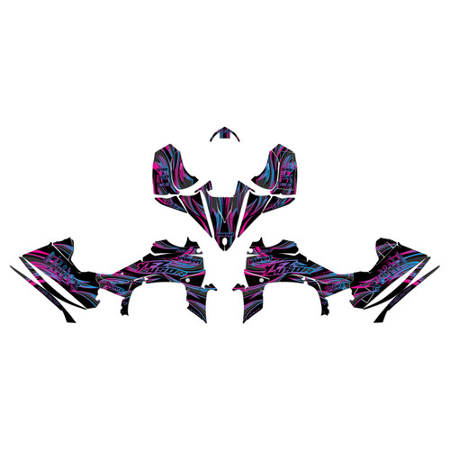 yamaha yfz450r graphics kit 2014-2026 swift series magenta-shift