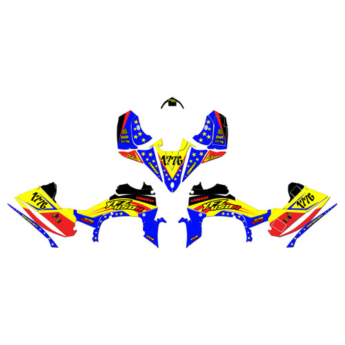 yamaha yfz450r graphics kit 2014-2026 usa series yellow