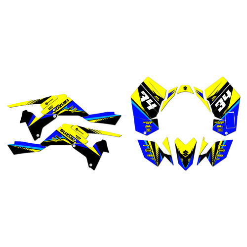 suzuki ltr450 graphics kit 2006-2011 icon series yellow