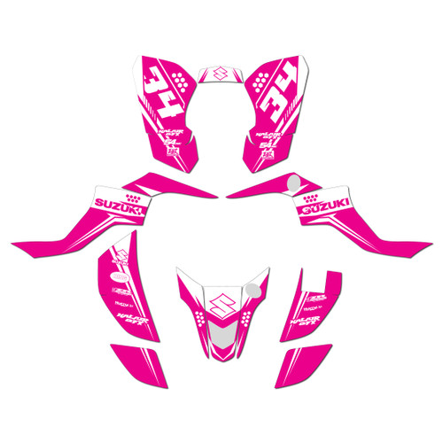 suzuki ltz50 graphics kit 2007-2026 icon series magenta-shift