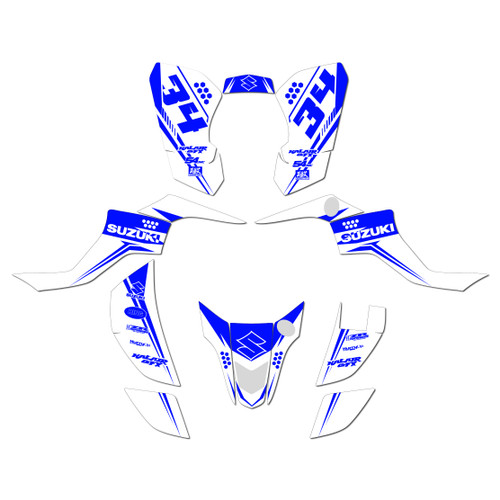 suzuki ltz50 graphics kit 2007-2026 icon series blue-shift